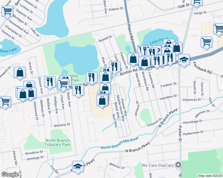 map of restaurants, bars, coffee shops, grocery stores, and more near 37 Health Avenue in Springfield