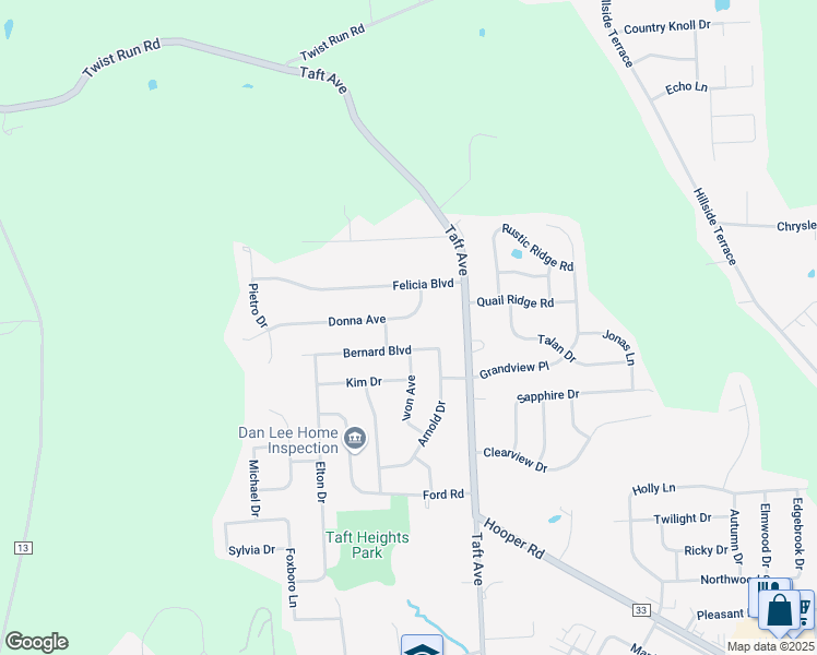 map of restaurants, bars, coffee shops, grocery stores, and more near 2109 Bernard Boulevard in Endicott
