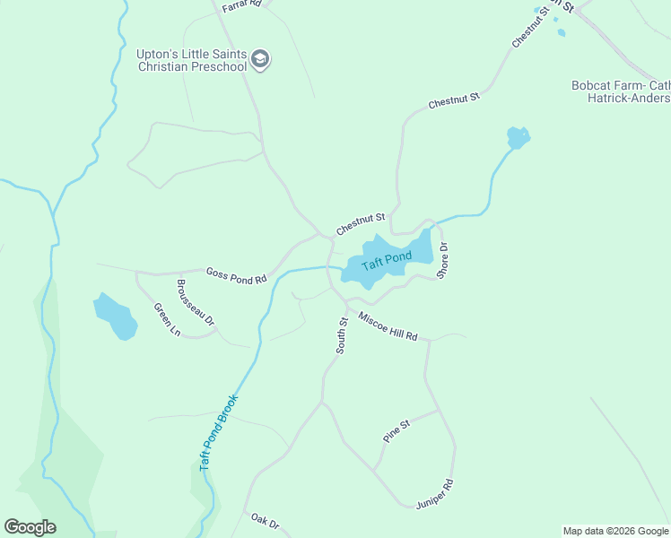 map of restaurants, bars, coffee shops, grocery stores, and more near 4 Brookside Street in Upton