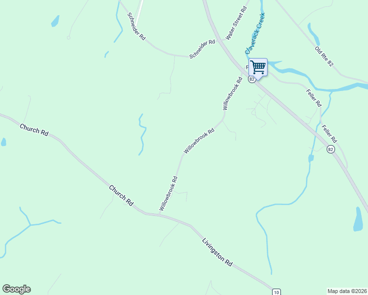 map of restaurants, bars, coffee shops, grocery stores, and more near 96 Willowbrook Road in Hudson