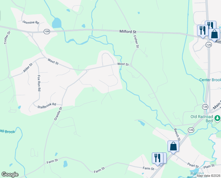 map of restaurants, bars, coffee shops, grocery stores, and more near 13 Holbrook Street in Medway