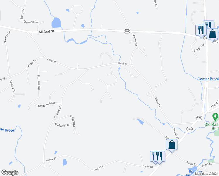 map of restaurants, bars, coffee shops, grocery stores, and more near 13 Holbrook Street in Medway