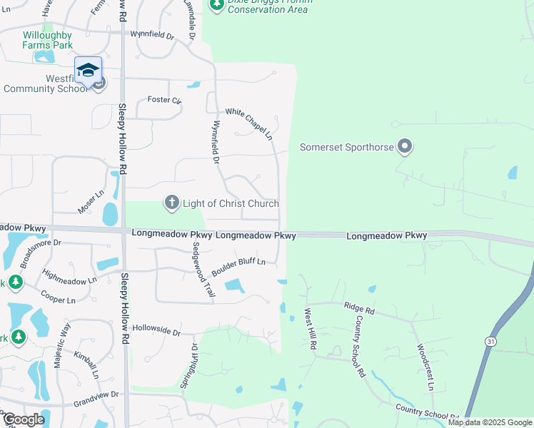 map of restaurants, bars, coffee shops, grocery stores, and more near 1411 Richmond Lane in Algonquin
