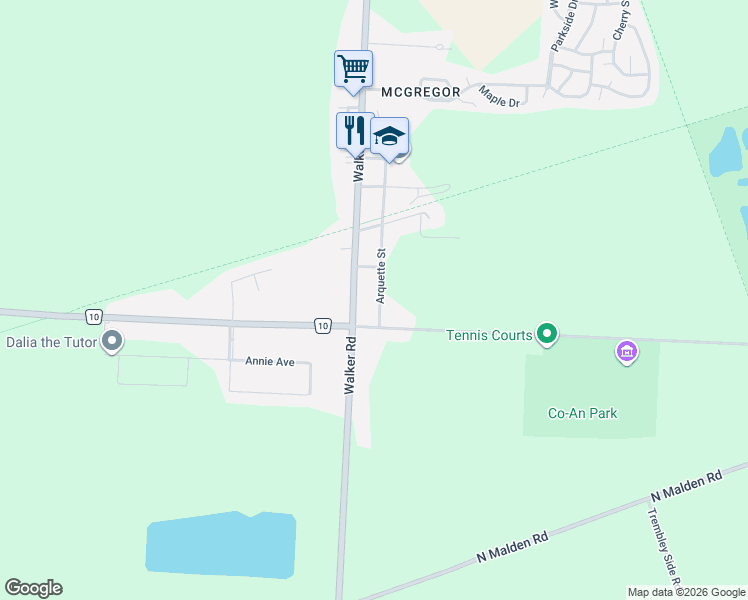 map of restaurants, bars, coffee shops, grocery stores, and more near 510 Arquette Avenue in Essex
