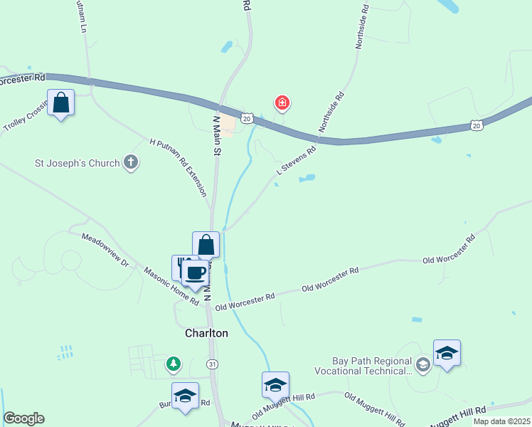 1 Town Farm Road, Charlton MA Walk Score