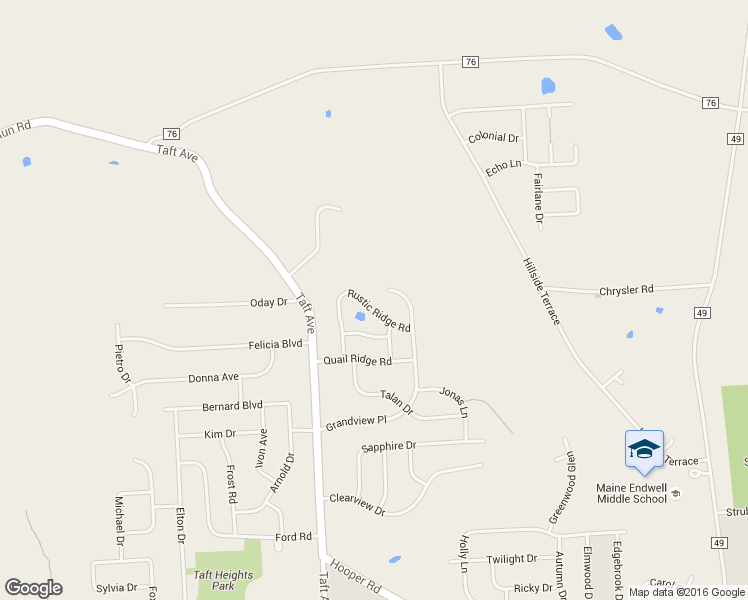 map of restaurants, bars, coffee shops, grocery stores, and more near 2621 Rustic Ridge Road in Endicott