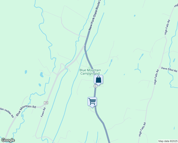 map of restaurants, bars, coffee shops, grocery stores, and more near 3783 New York 32 in Saugerties