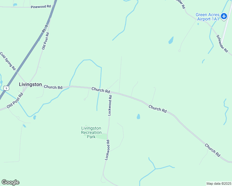 map of restaurants, bars, coffee shops, grocery stores, and more near 447 Church Road in Hudson