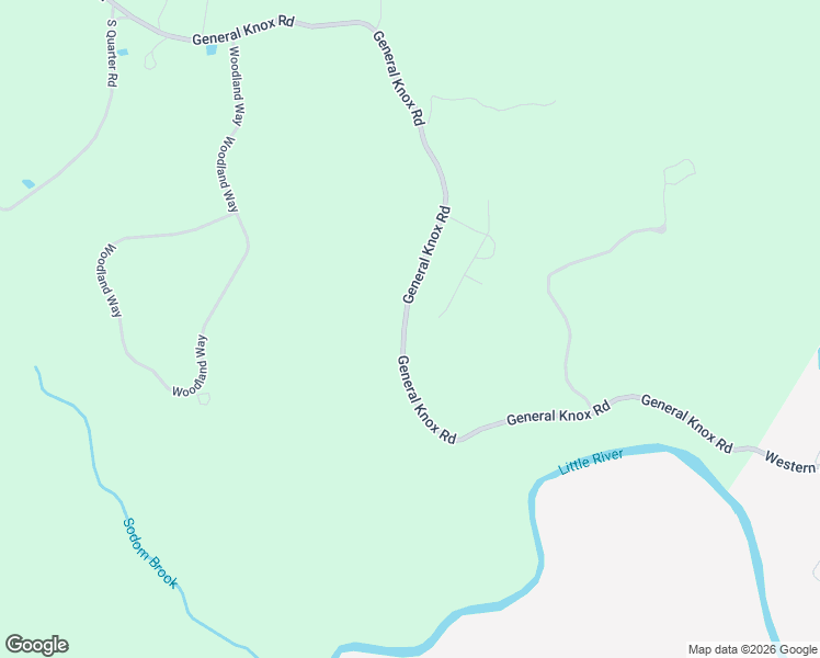 map of restaurants, bars, coffee shops, grocery stores, and more near 1297 General Knox Road in Russell
