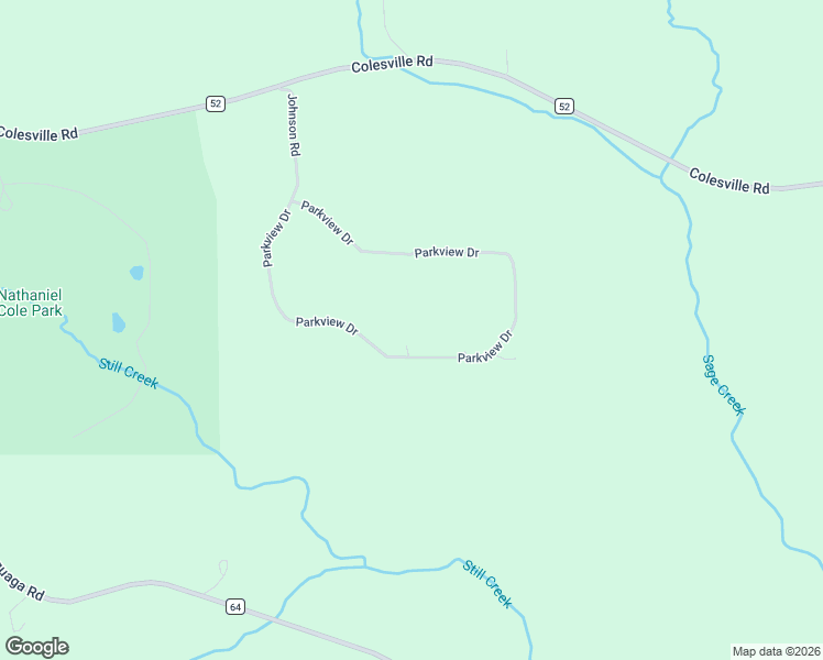 map of restaurants, bars, coffee shops, grocery stores, and more near 115 Parkview Dr in Harpursville