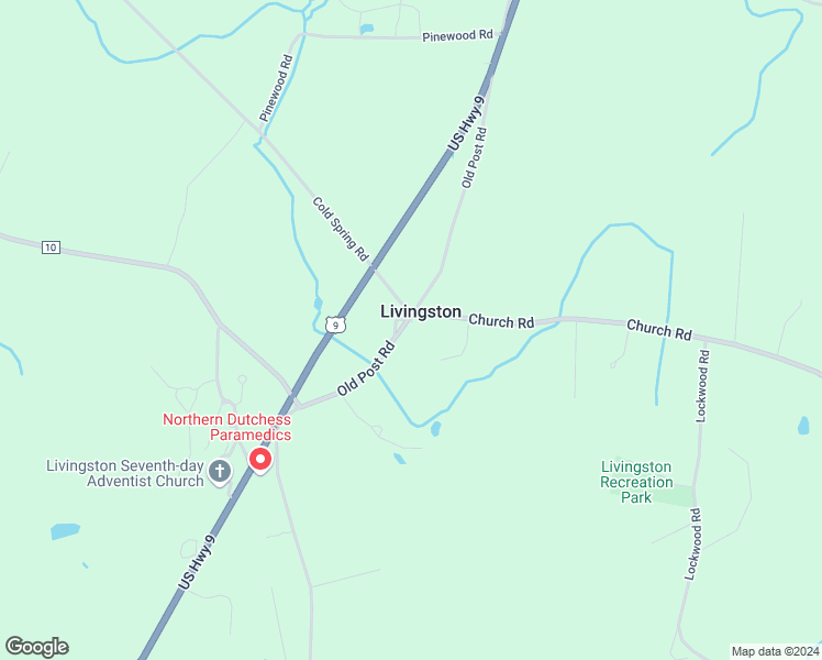 map of restaurants, bars, coffee shops, grocery stores, and more near 122 County Route 19 in Livingston
