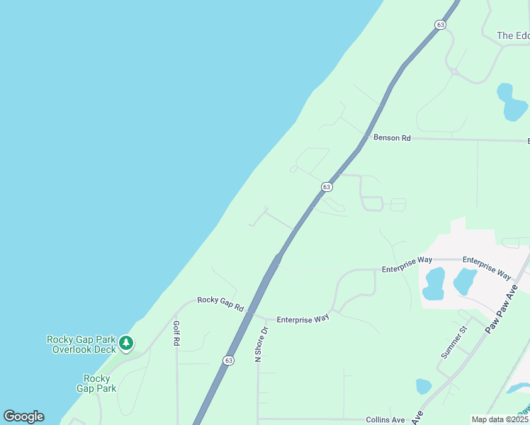 map of restaurants, bars, coffee shops, grocery stores, and more near Northbridge Court in Benton Harbor