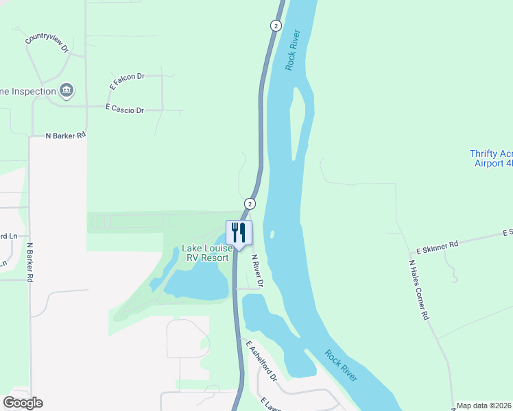 map of restaurants, bars, coffee shops, grocery stores, and more near 8894 Illinois 2 in Byron