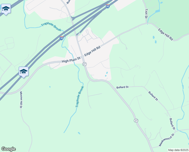 map of restaurants, bars, coffee shops, grocery stores, and more near 3 Beaver Brook Road in Sharon