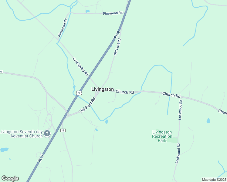map of restaurants, bars, coffee shops, grocery stores, and more near 447 Church Road in Hudson