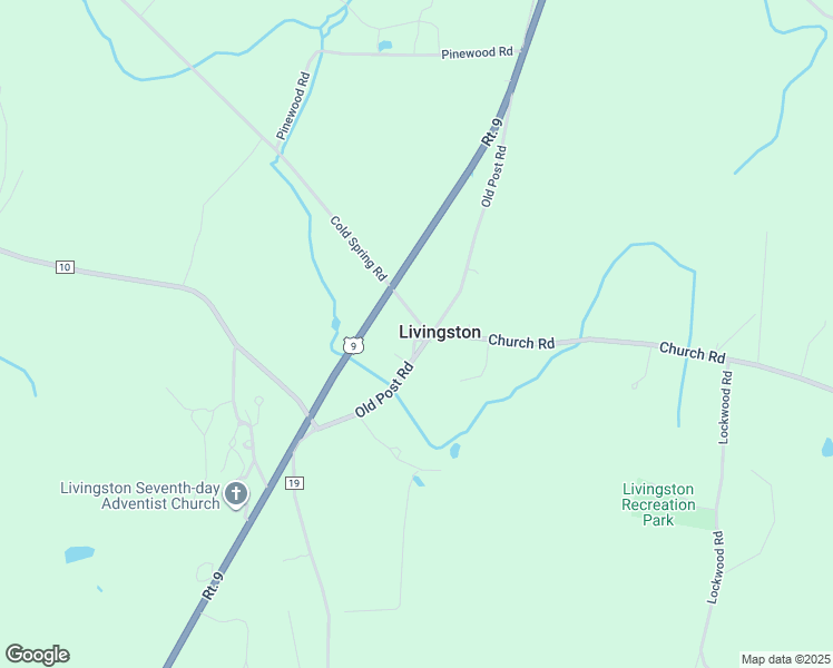 map of restaurants, bars, coffee shops, grocery stores, and more near 122 County Route 19 in Livingston