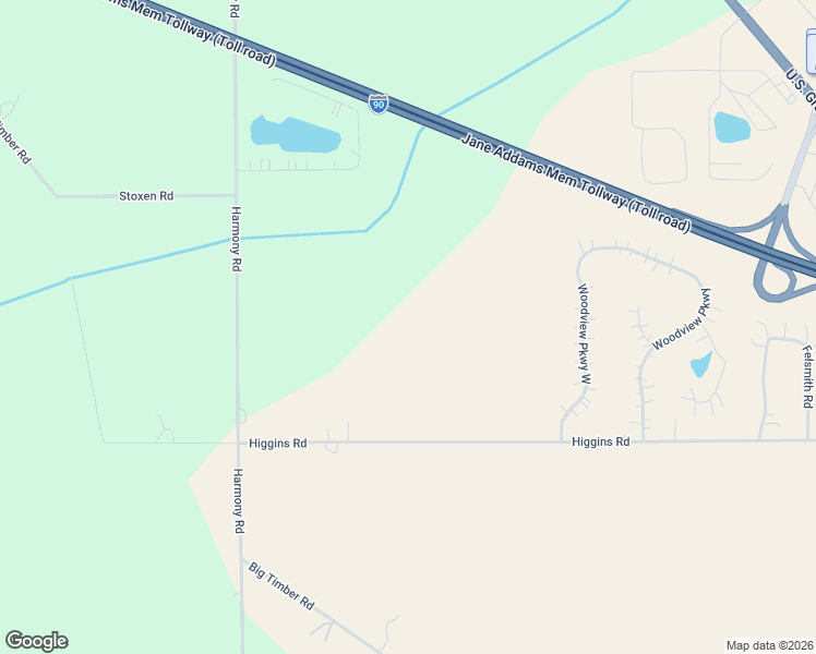 map of restaurants, bars, coffee shops, grocery stores, and more near 47W018 Higgins Road in Hampshire