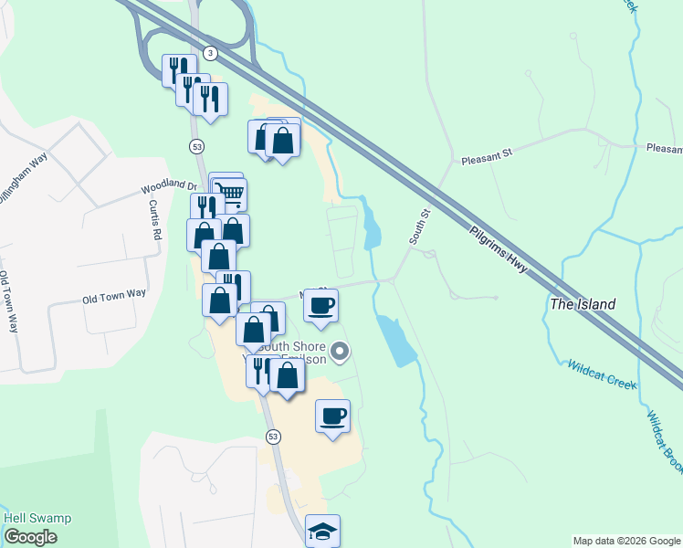map of restaurants, bars, coffee shops, grocery stores, and more near in Hanover