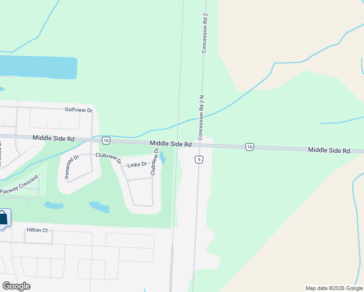 map of restaurants, bars, coffee shops, grocery stores, and more near 575 Middle Side Road in Amherstburg