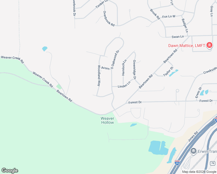 map of restaurants, bars, coffee shops, grocery stores, and more near 50 South Oakwood Drive in Painted Post