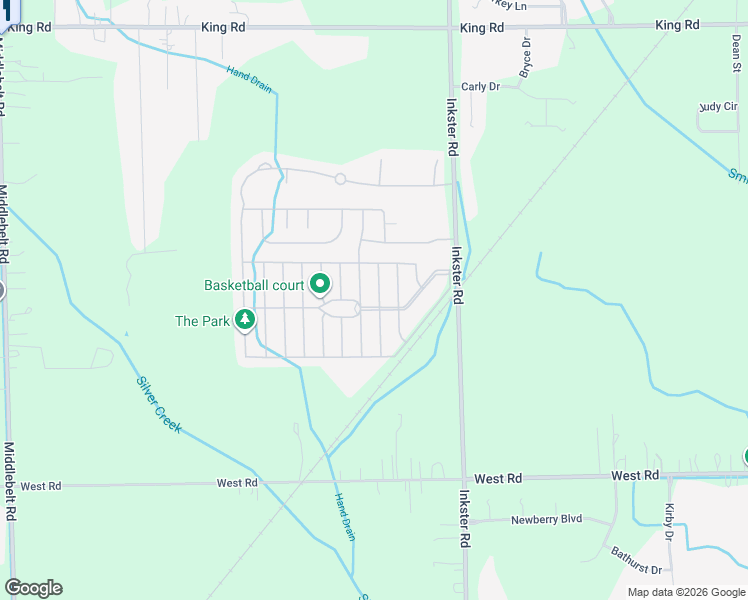 map of restaurants, bars, coffee shops, grocery stores, and more near 22000-22032 Dubois St in Romulus