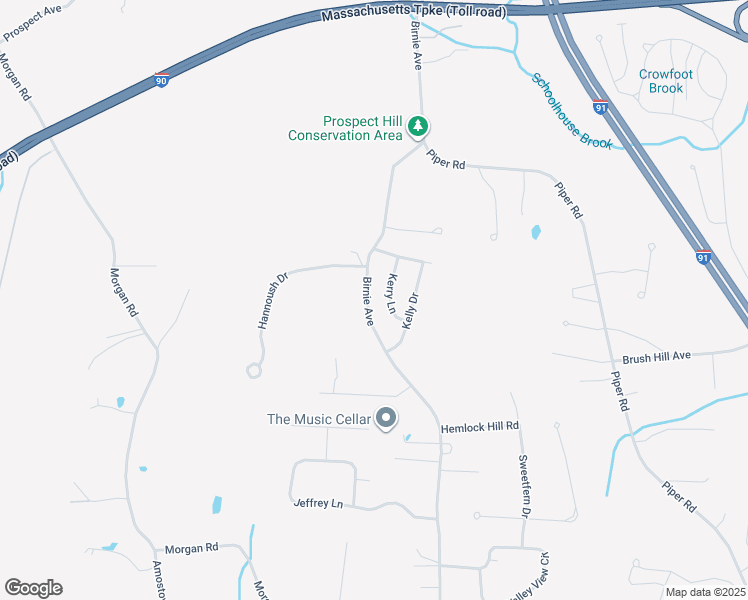 map of restaurants, bars, coffee shops, grocery stores, and more near 480 Birnie Avenue in West Springfield