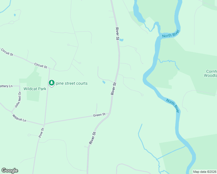 map of restaurants, bars, coffee shops, grocery stores, and more near 264 River Street in Norwell