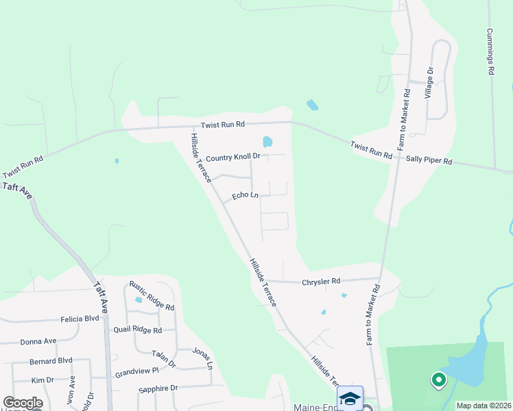 map of restaurants, bars, coffee shops, grocery stores, and more near 277 Fairlane Drive in Endicott