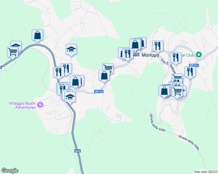 map of restaurants, bars, coffee shops, grocery stores, and more near 6 Via Frà Carlo da Sezze in Rome