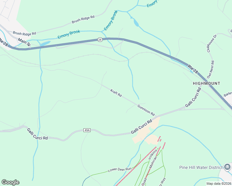 map of restaurants, bars, coffee shops, grocery stores, and more near Kraft Road in Arkville