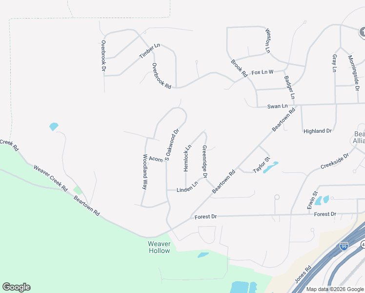map of restaurants, bars, coffee shops, grocery stores, and more near 38 Hemlock Lane in Painted Post