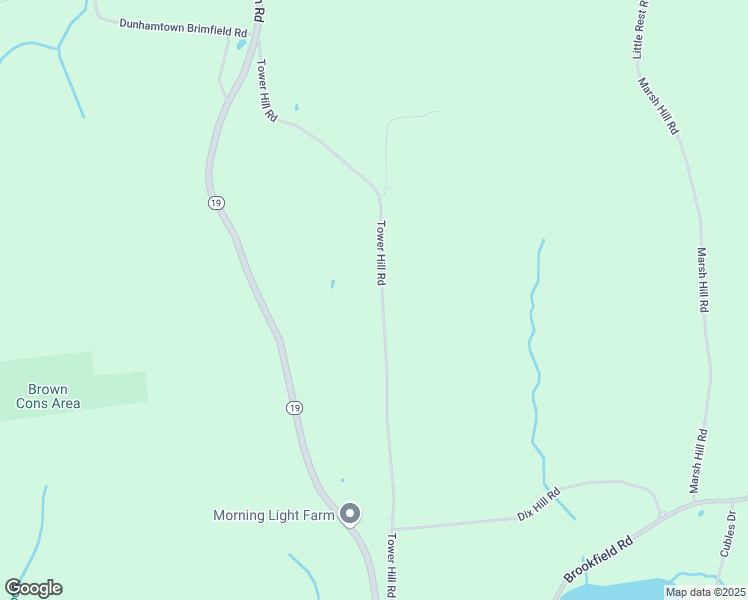map of restaurants, bars, coffee shops, grocery stores, and more near 75 Tower Hill Road in Brimfield