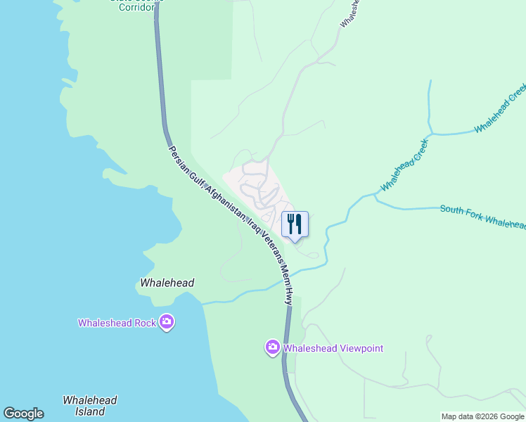 map of restaurants, bars, coffee shops, grocery stores, and more near 19921 Whaleshead Road in Brookings