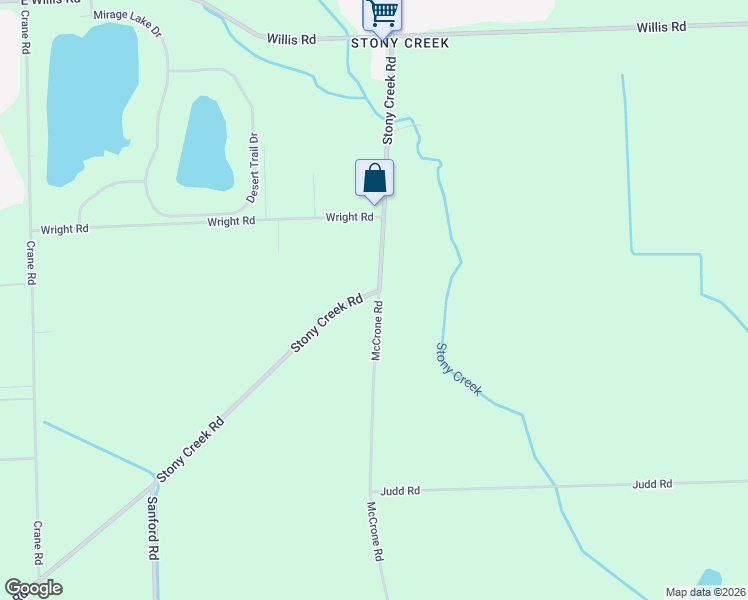 map of restaurants, bars, coffee shops, grocery stores, and more near 9521 McCrone Road in Milan