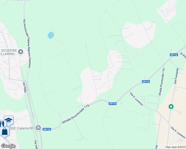 map of restaurants, bars, coffee shops, grocery stores, and more near 8 Via della Felciarella in Città metropolitana di Roma Capitale