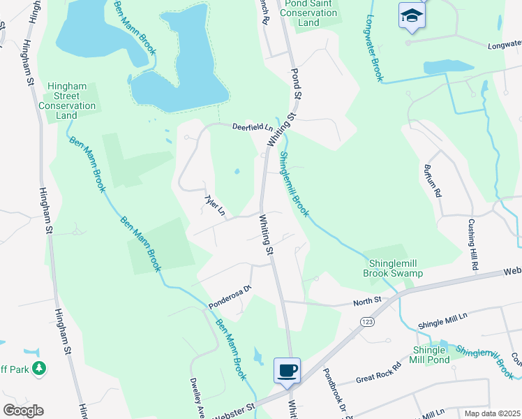 map of restaurants, bars, coffee shops, grocery stores, and more near 700 Whiting Street in Hanover