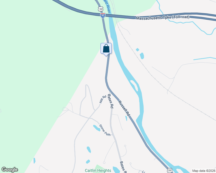 map of restaurants, bars, coffee shops, grocery stores, and more near 1244 Russell Road in Westfield