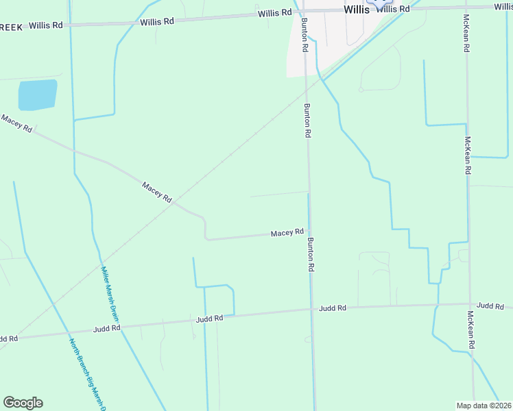 map of restaurants, bars, coffee shops, grocery stores, and more near 9810 Charleston Lane in Willis