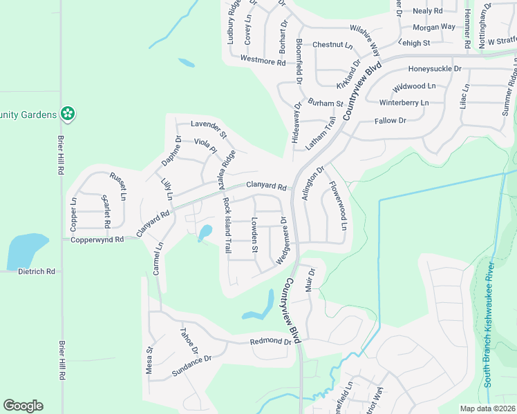 map of restaurants, bars, coffee shops, grocery stores, and more near 14020 Palisades Avenue in Huntley