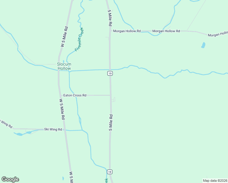 map of restaurants, bars, coffee shops, grocery stores, and more near 3508 5 Mile Rd in Allegany