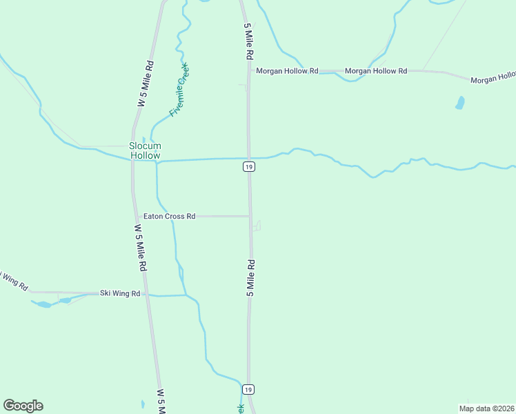 map of restaurants, bars, coffee shops, grocery stores, and more near 3508 5 Mile Road in Allegany