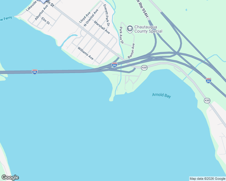 map of restaurants, bars, coffee shops, grocery stores, and more near 4058 Bemus Creek Road in Bemus Point