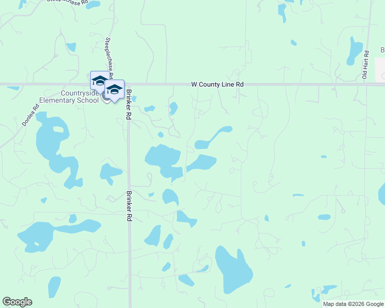 map of restaurants, bars, coffee shops, grocery stores, and more near 7 3 Lakes Road in Barrington
