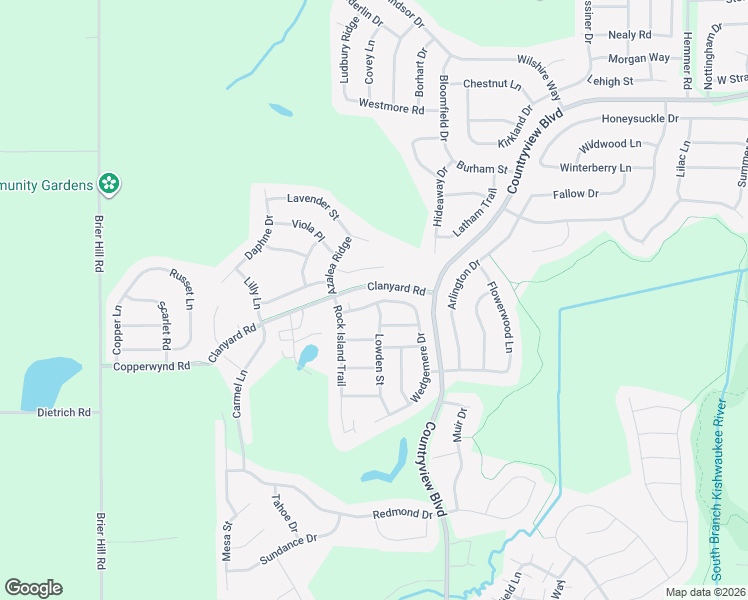 map of restaurants, bars, coffee shops, grocery stores, and more near 14020 Palisades Avenue in Huntley