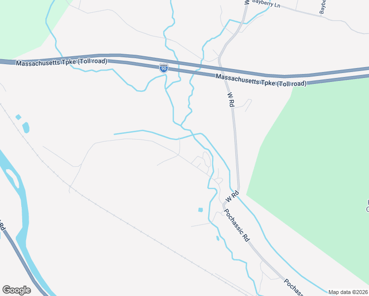 map of restaurants, bars, coffee shops, grocery stores, and more near 807 Pochassic Road in Westfield