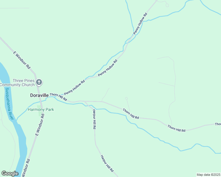 map of restaurants, bars, coffee shops, grocery stores, and more near 105 Thorn Hill Road in Nineveh