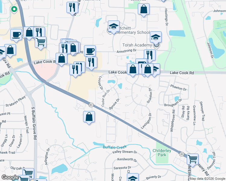 map of restaurants, bars, coffee shops, grocery stores, and more near in Wheeling