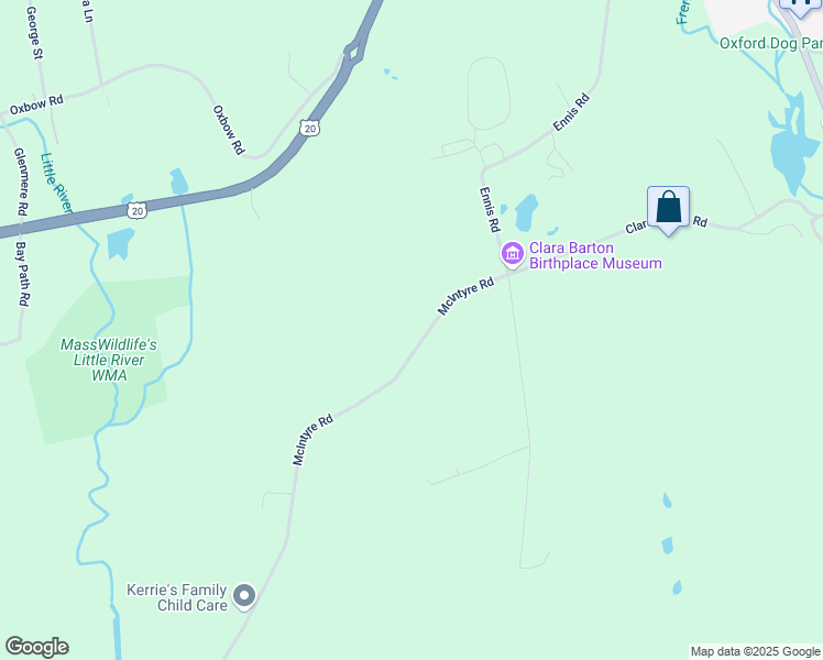 map of restaurants, bars, coffee shops, grocery stores, and more near 6A-F McIntyre Road in Oxford