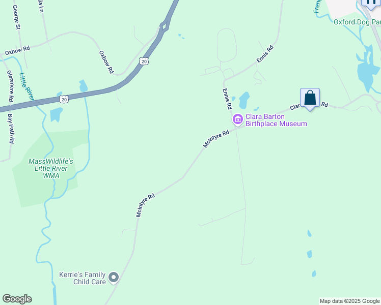 map of restaurants, bars, coffee shops, grocery stores, and more near 6A-F McIntyre Road in Oxford