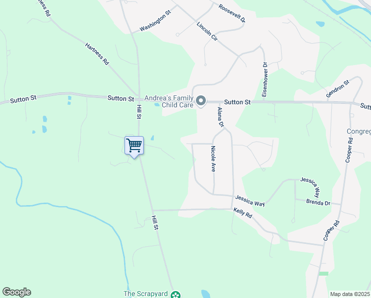 map of restaurants, bars, coffee shops, grocery stores, and more near 51 Danielle Lane in Northbridge